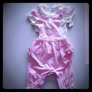 Bib overalls with onesie